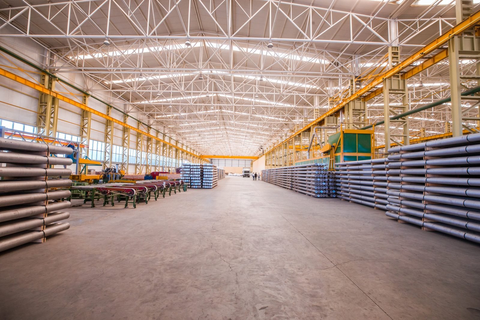Industrial shed fabricated by Aadyaan Infrastructure